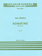 Sibelius Sonatina In E Major For Violin And Piano Op.80