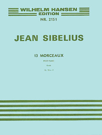 Sibelius 13 Pieces Op. 76, No.2 – Etude Piano
