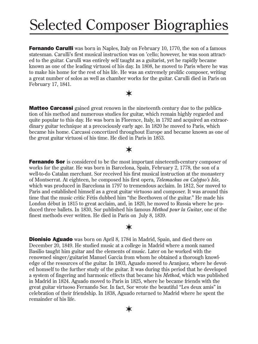 Fifty Easy Classical Guitar Solos