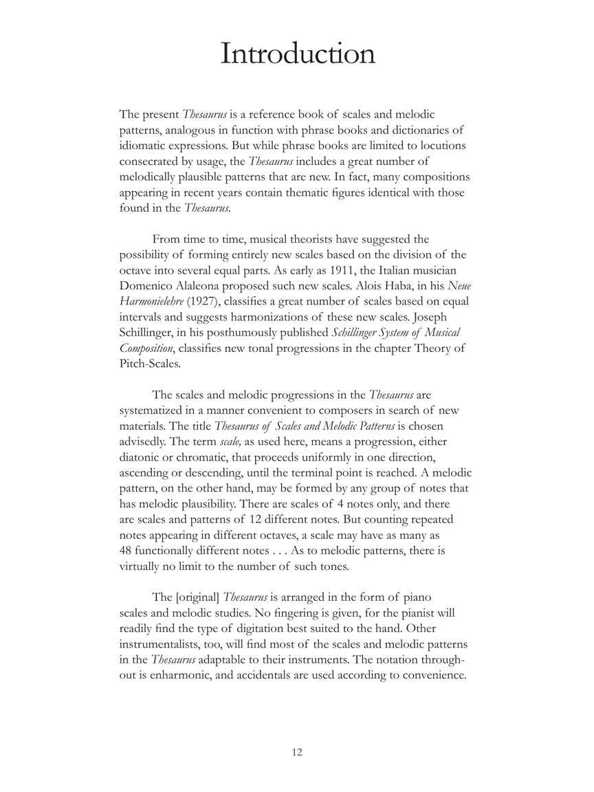 Thesaurus of Scales and Melodic Patterns for Guitar