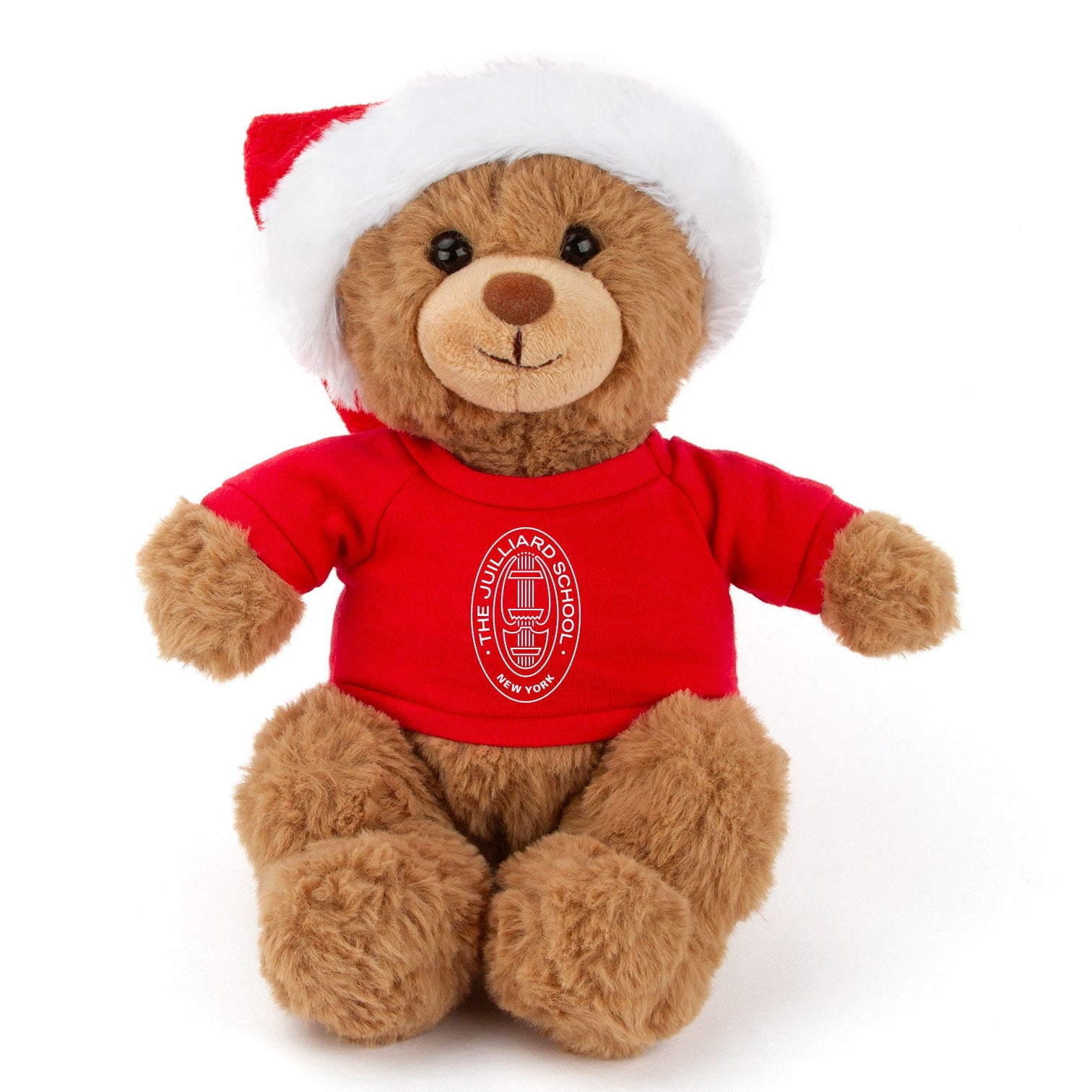 Teddy Bear: Brown Holiday Bear with T-shirt and Hat