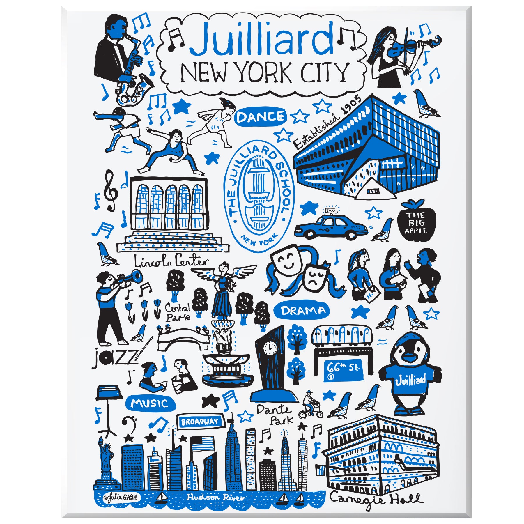 Canvas: Juilliard x Julia Gash (16" x 20")