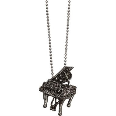 Necklace: G Piano Crystal Grey / Pewter