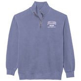 Sweatshirt: Pigment Dyed Quarter Zip / 1905 Juilliard logo