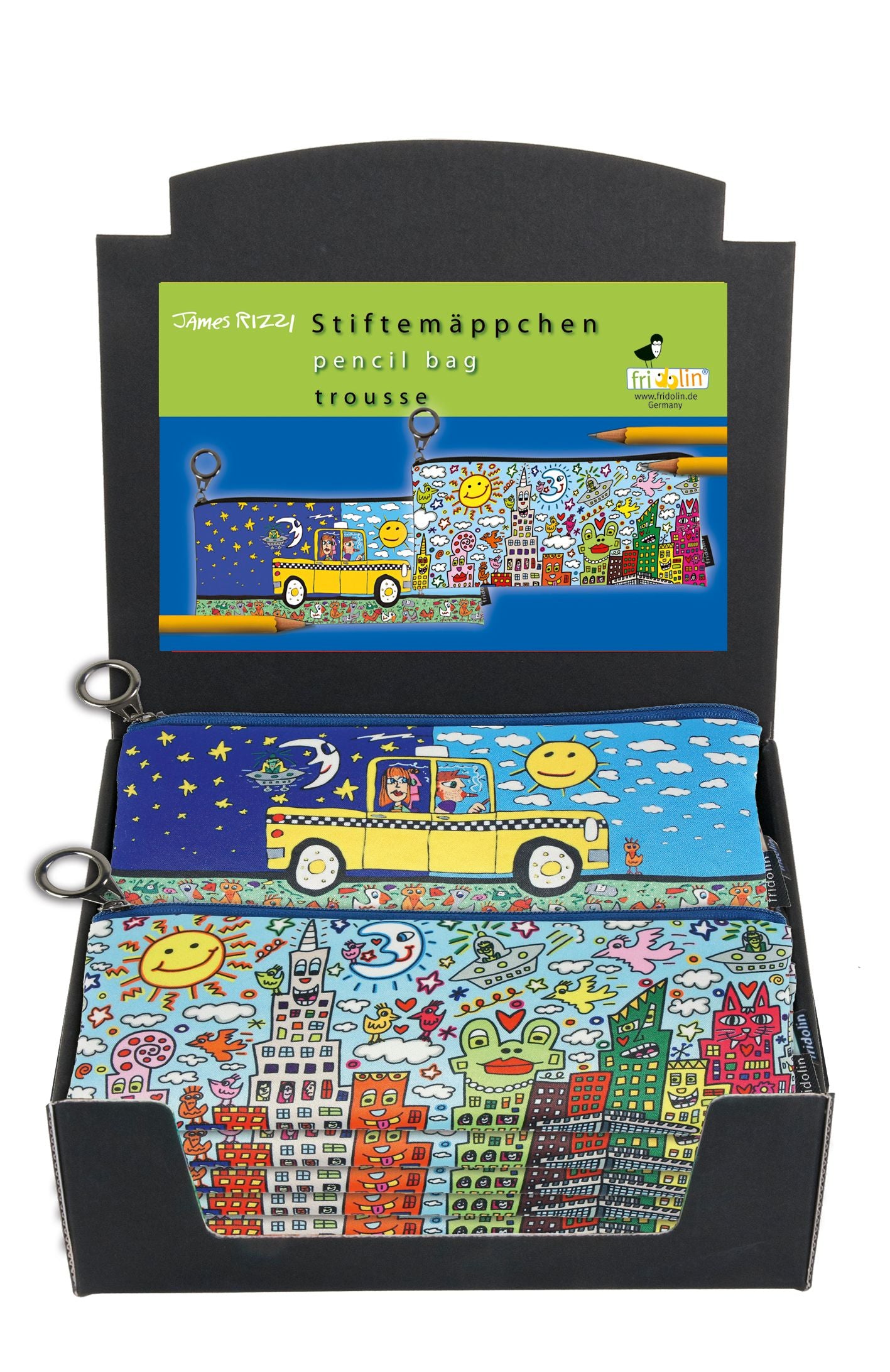 Pencil Case: NYC designs by James Rizzi