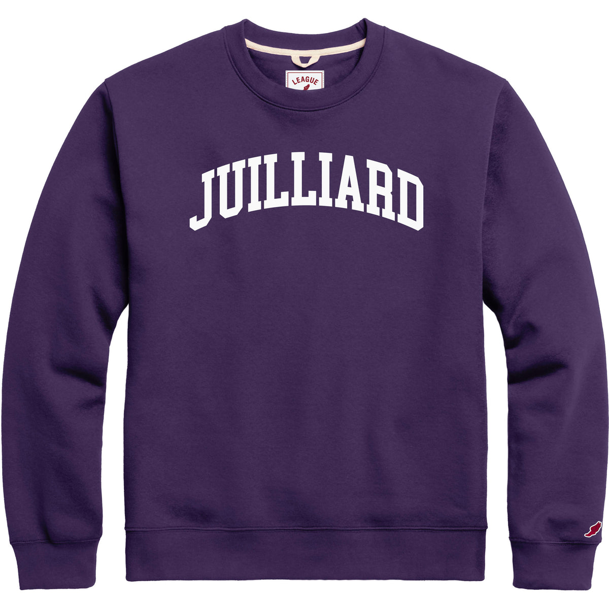 Sweatshirt: Pink/Purple Collegiate Essential Fleece with screenprint