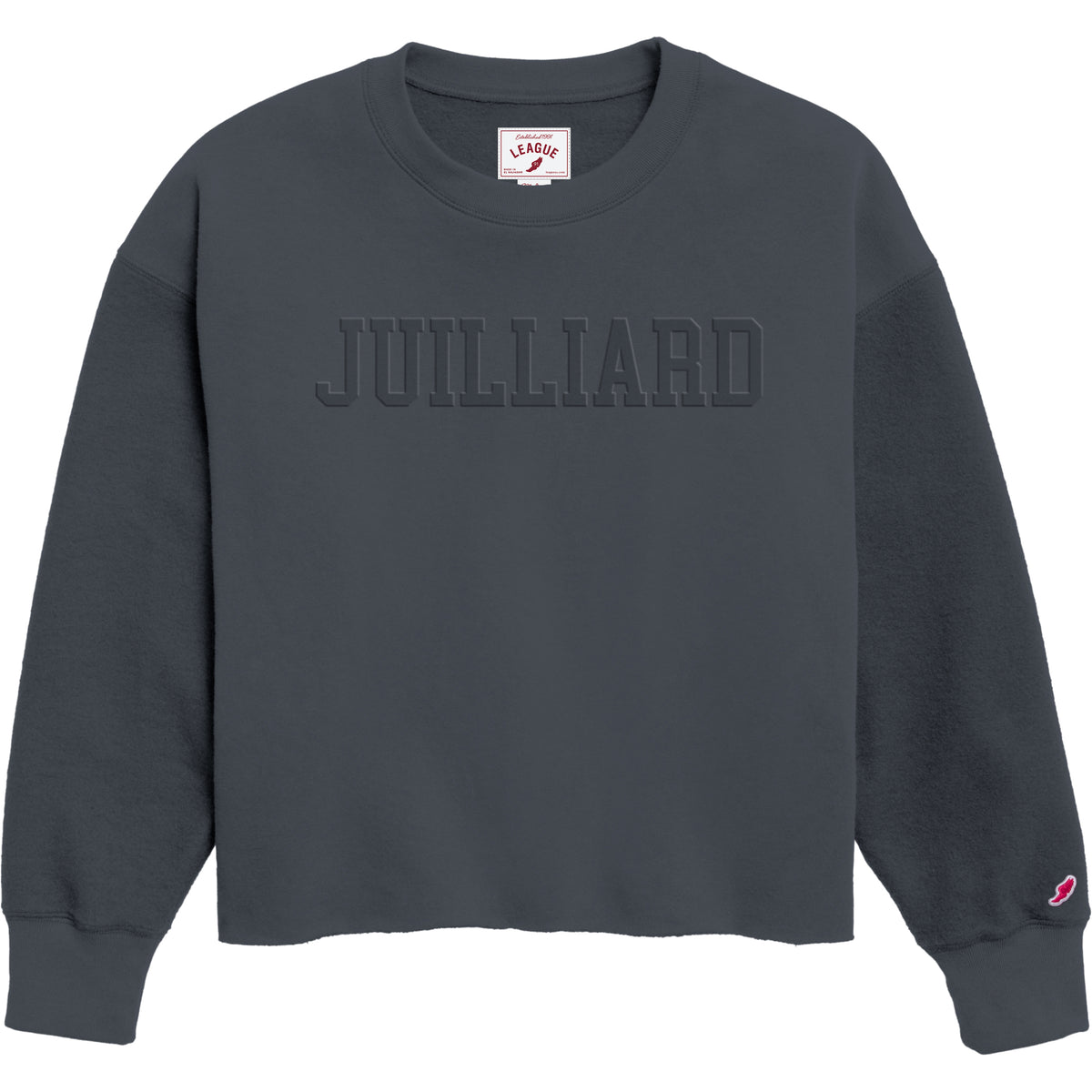 Clearance: Sweatshirt: Juilliard Reverse Fleece Oversized Midi Embossed