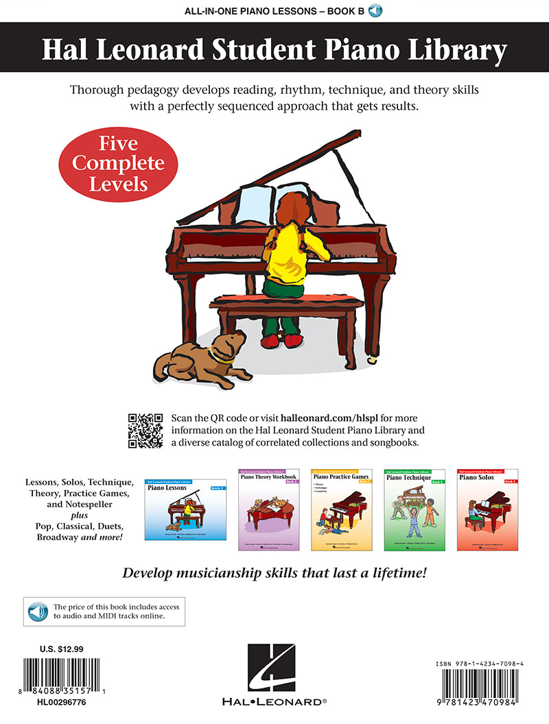 All-In-One Piano Lessons Book B
