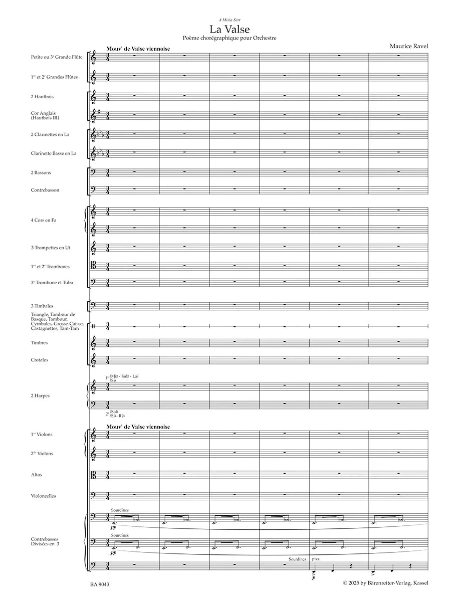 Ravel: La Valse (Full Score)