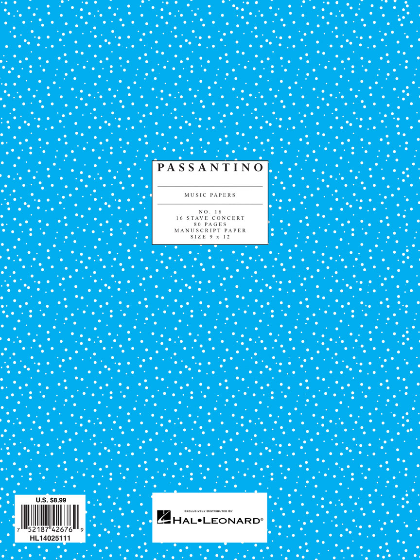 Passantino Manuscript #16 16-Stave Spiral Notebook