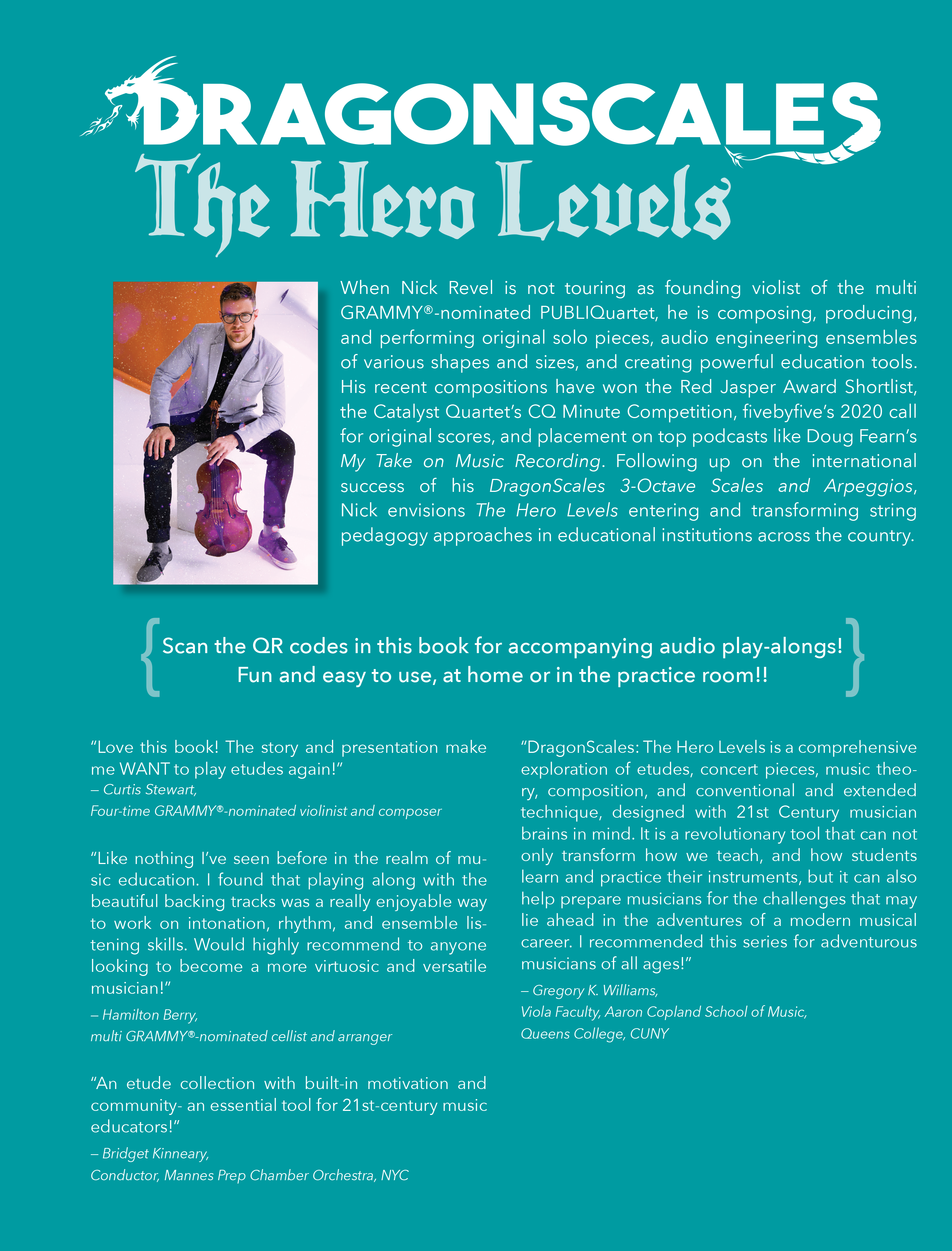 Revel: DragonScales The Hero Levels 25 Fantasy Etudes to Slay Evil, Violin Story (Level 1)