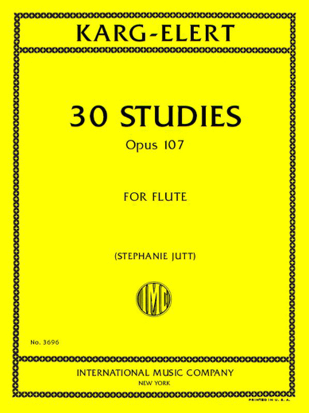 Karg Elert 30 Studies Op. 107