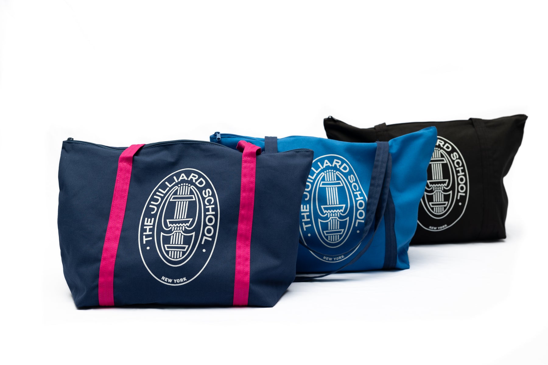 Tote bag: Juilliard Canvas Zippered tote with seal logo