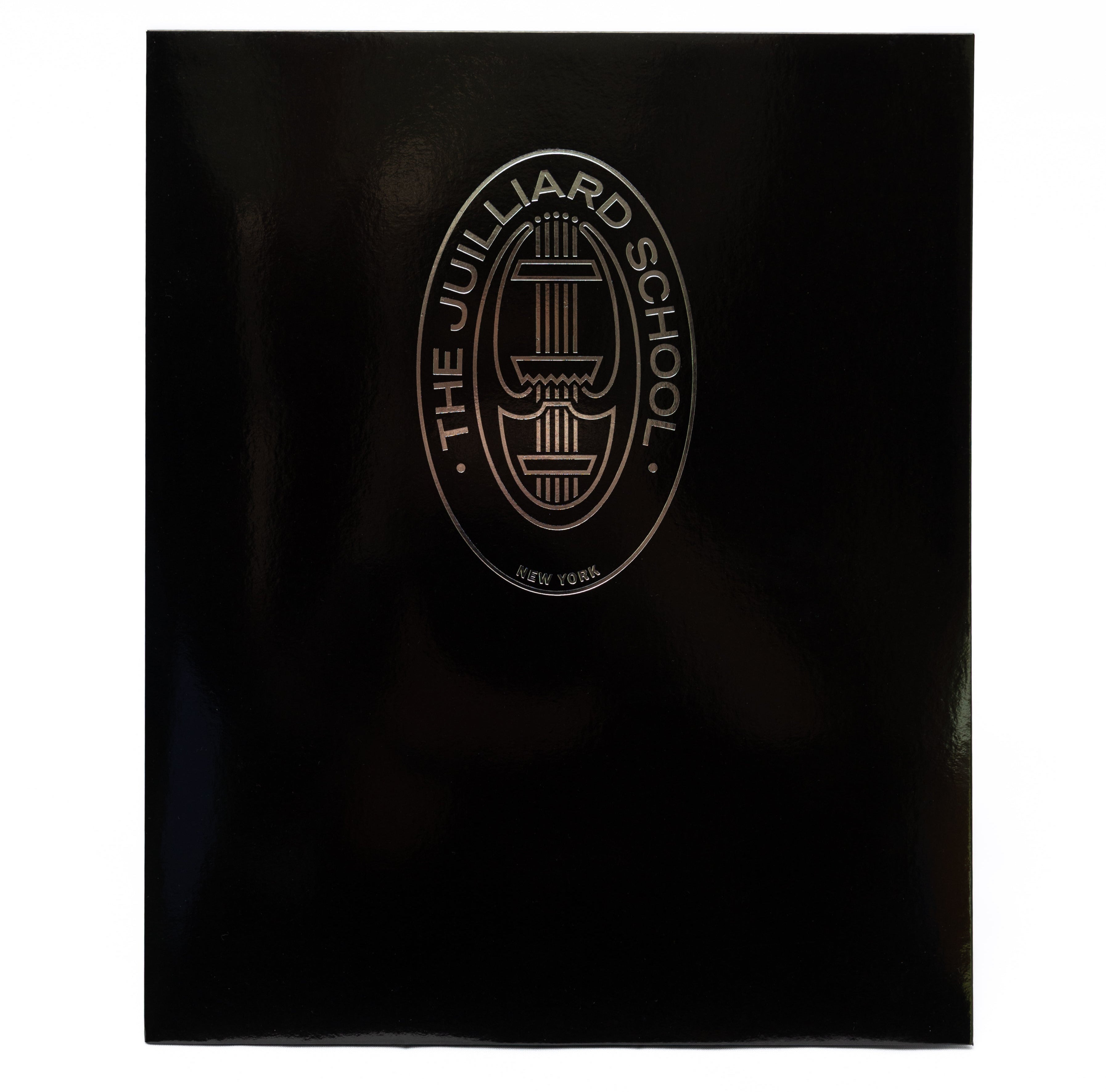 Folder: Juilliard satin finish - seal foil printed on center