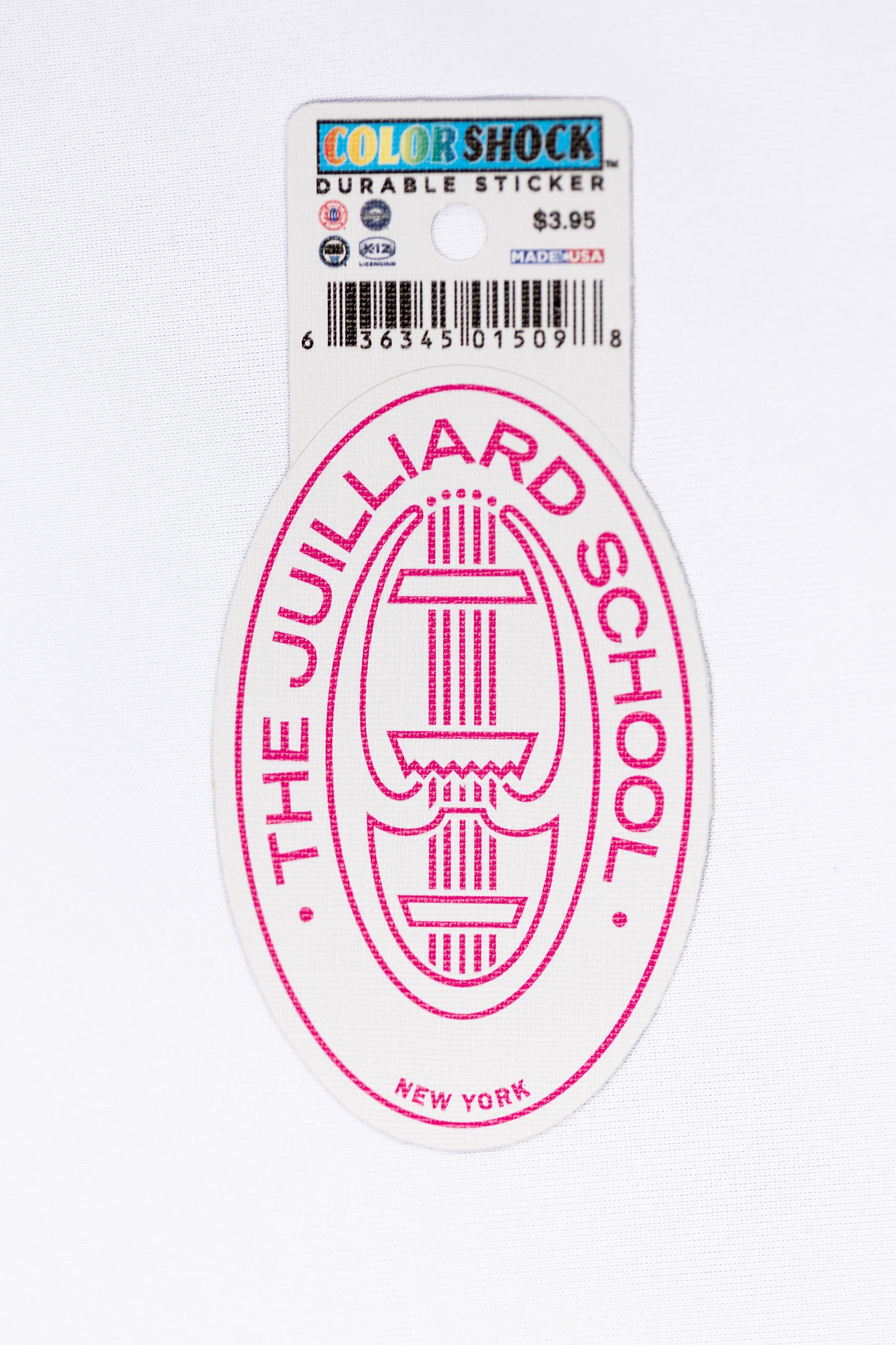 Decal: Juilliard Durable Seal Sticker (white background)