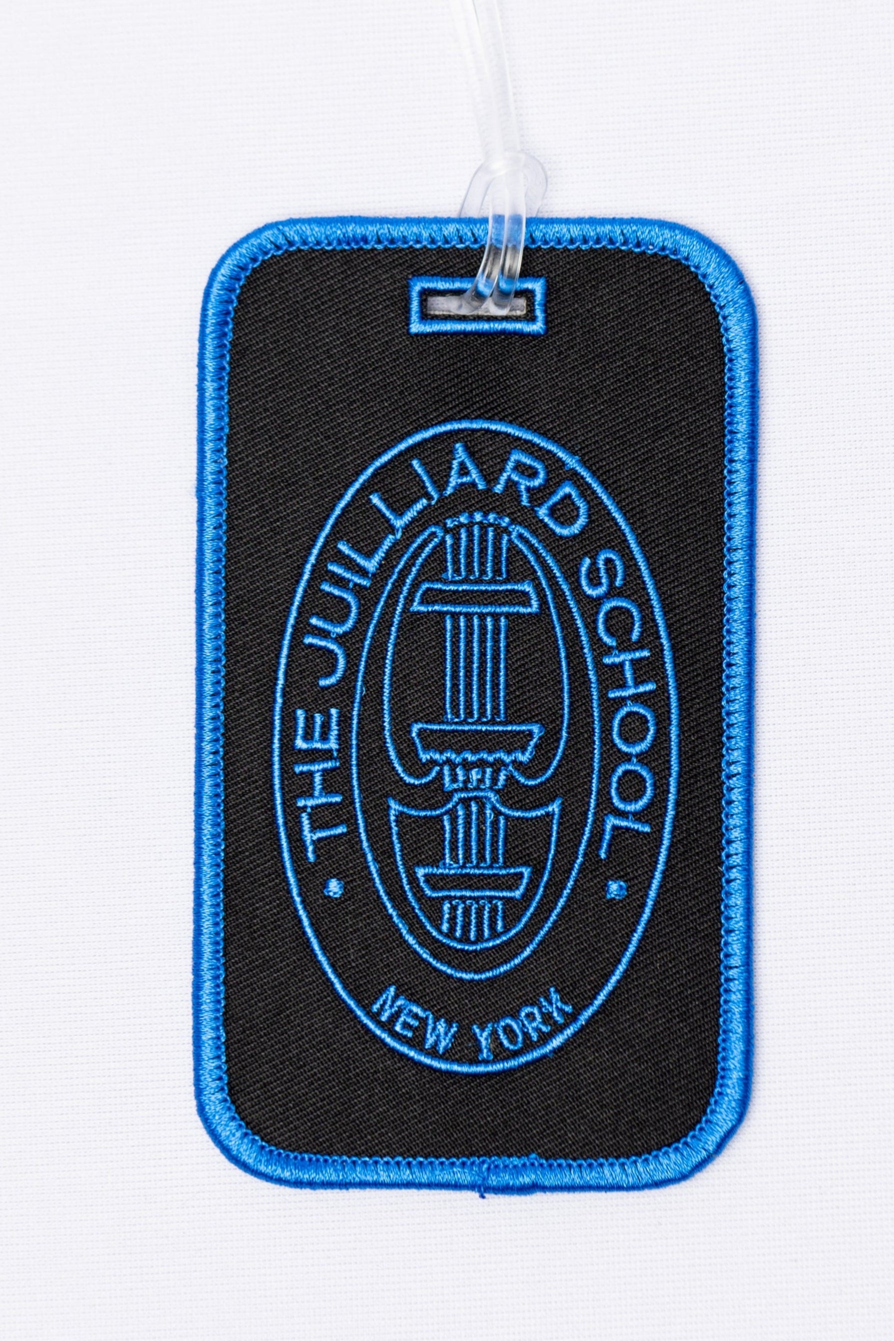 Luggage Tag: Juilliard embroidered logos