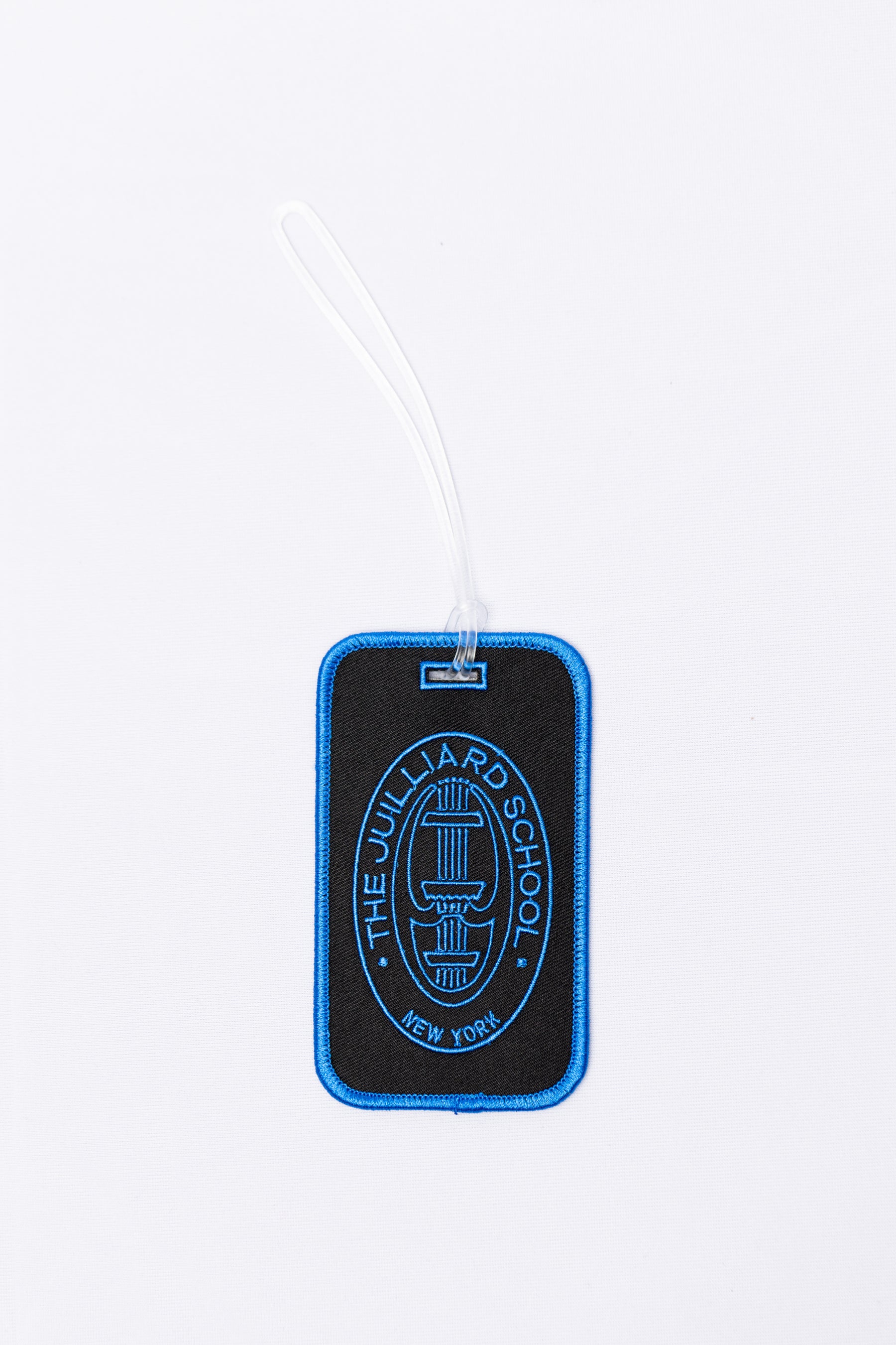 Luggage Tag: Juilliard embroidered logos