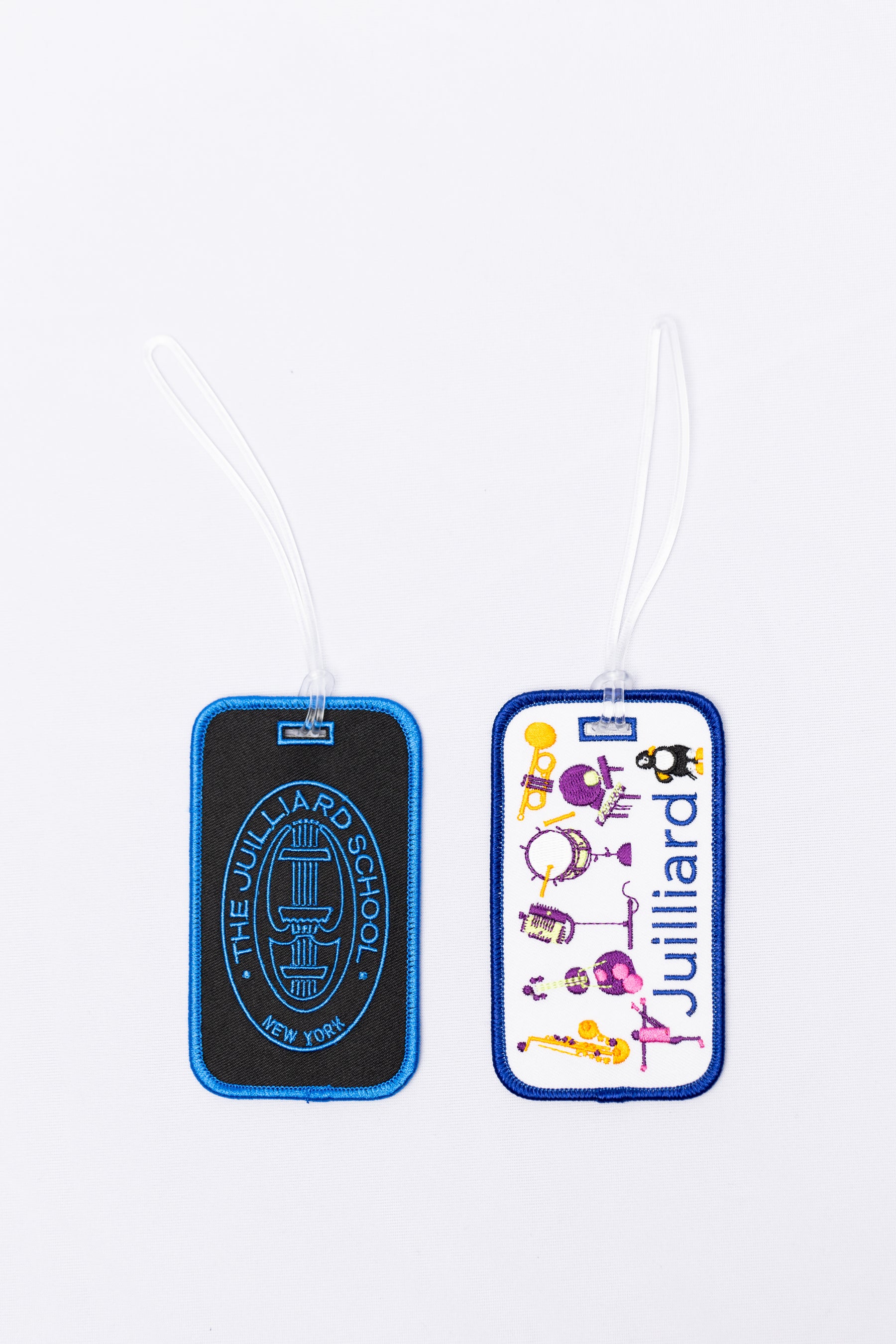 Luggage Tag: Juilliard embroidered logos