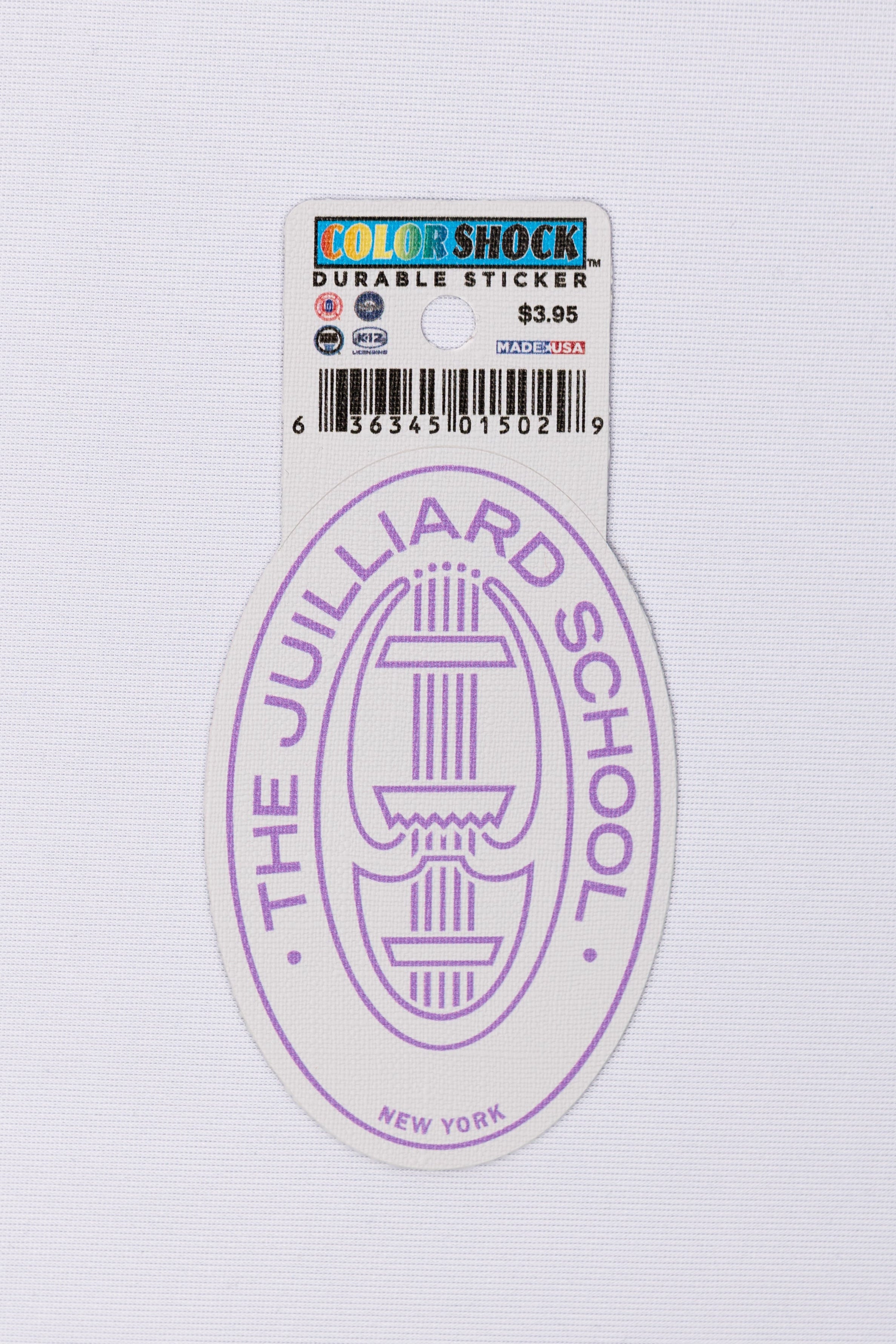 Decal: Juilliard Durable Seal Sticker (white background)