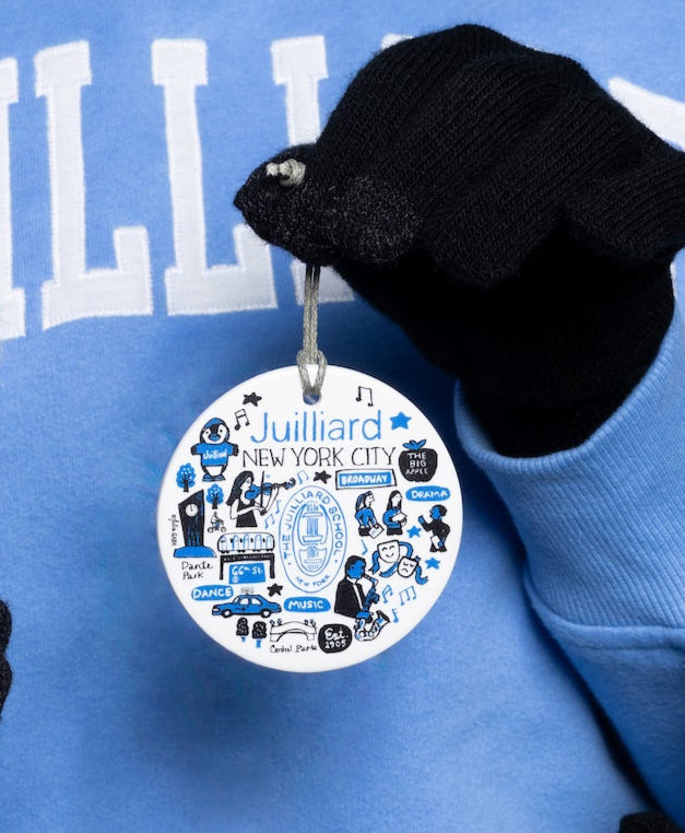 Ornament: Flat Ceramic Juila Gash x Juilliard