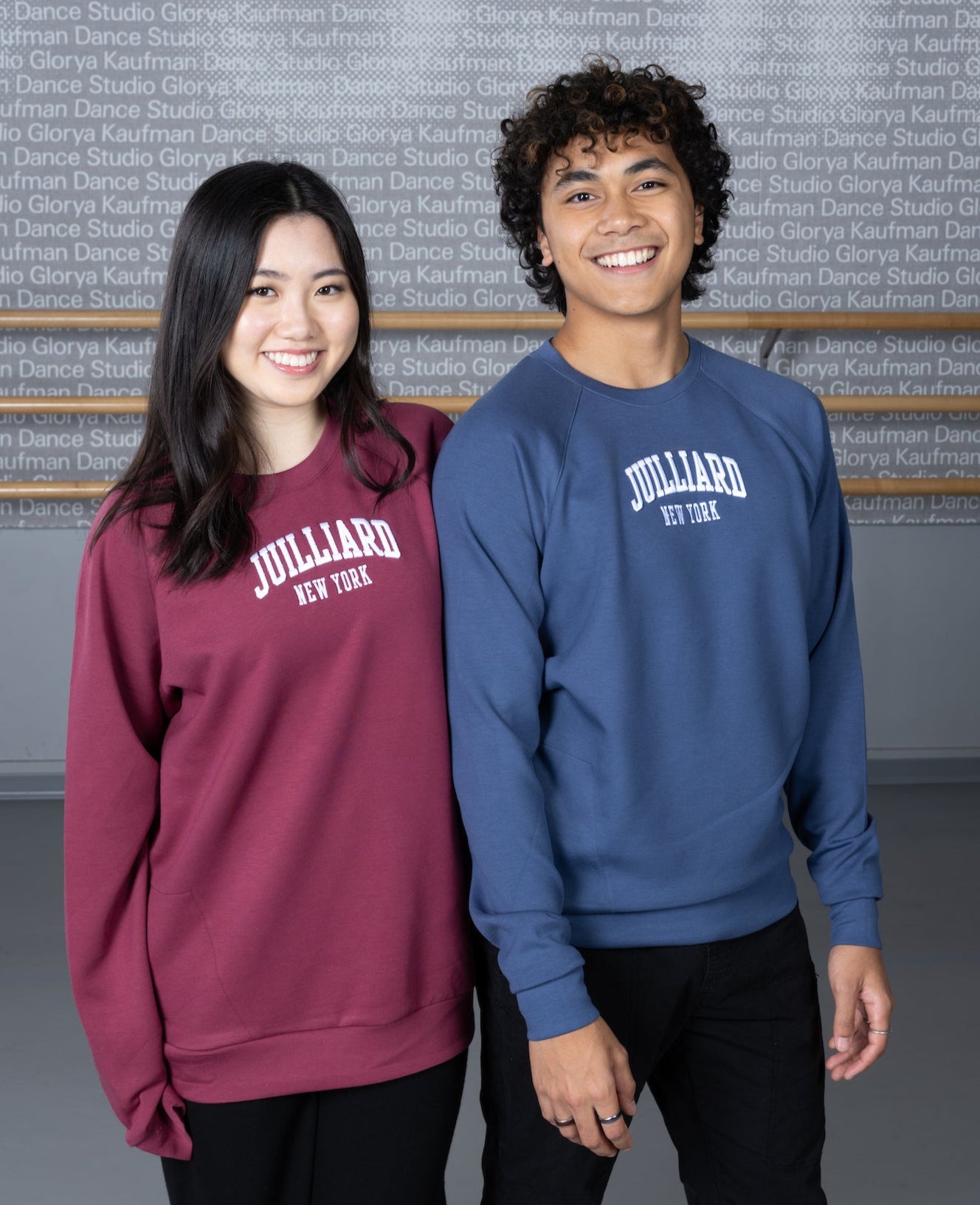 Clearance: Crew Pullover: Juilliard Scuba Knit with 3D embroidery