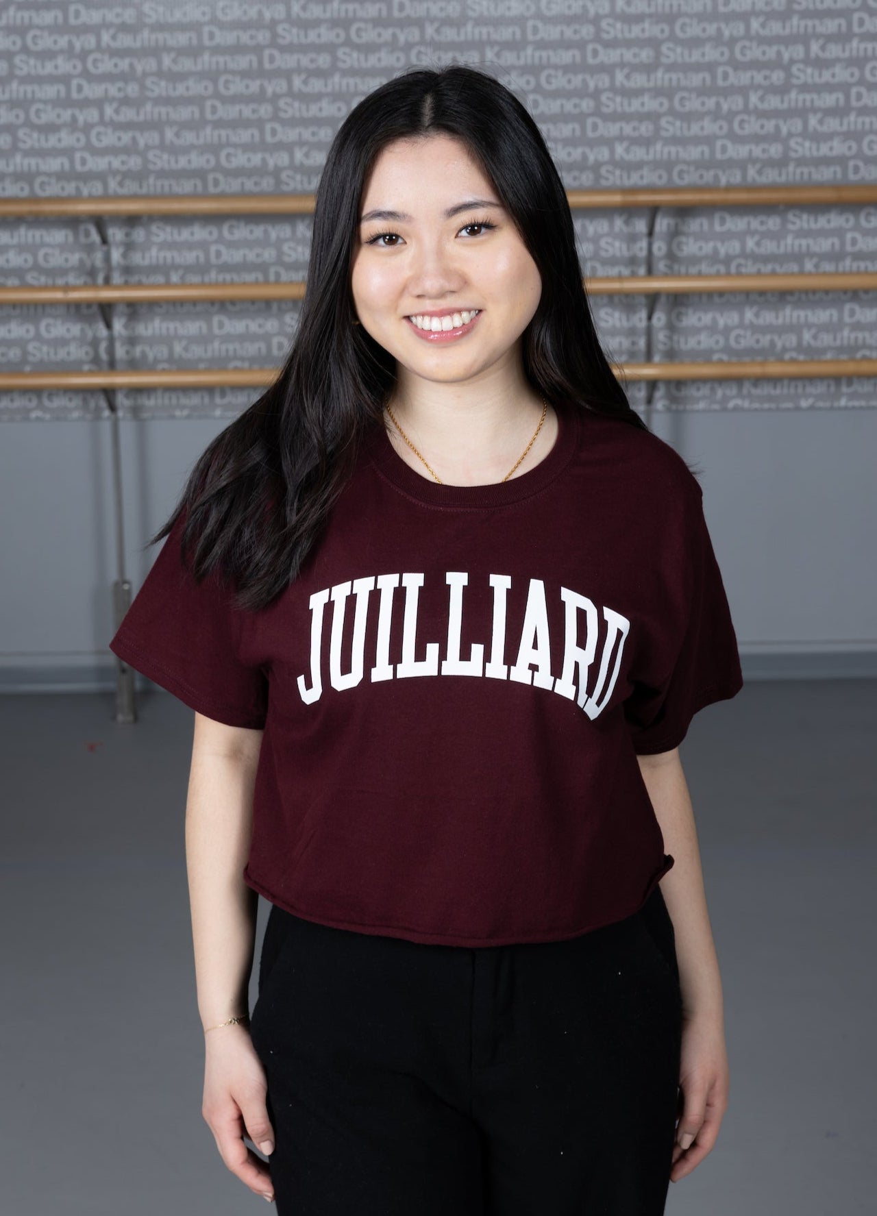 T-Shirt: Champion Crop top with Juilliard Collegiate
