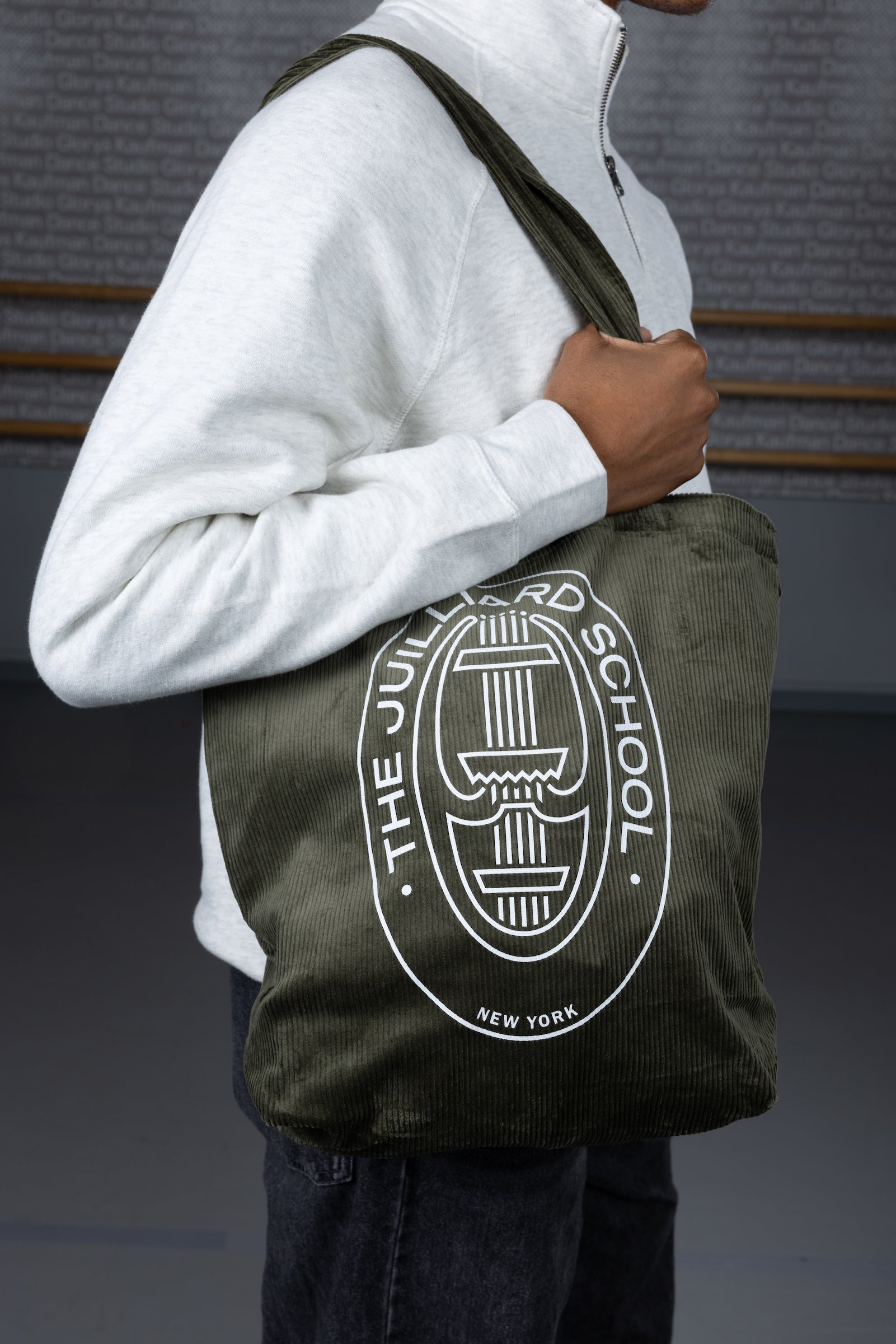 Tote Bag: Corduroy with seal