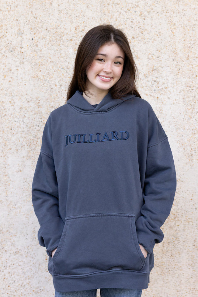 Sweatshirt: Ember Pigment Dyed Oversized Juilliard Hood