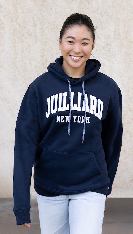 Sweatshirt: 1991 Embroidered Hooded Juilliard NEW YORK logo (L2* & Champion**)