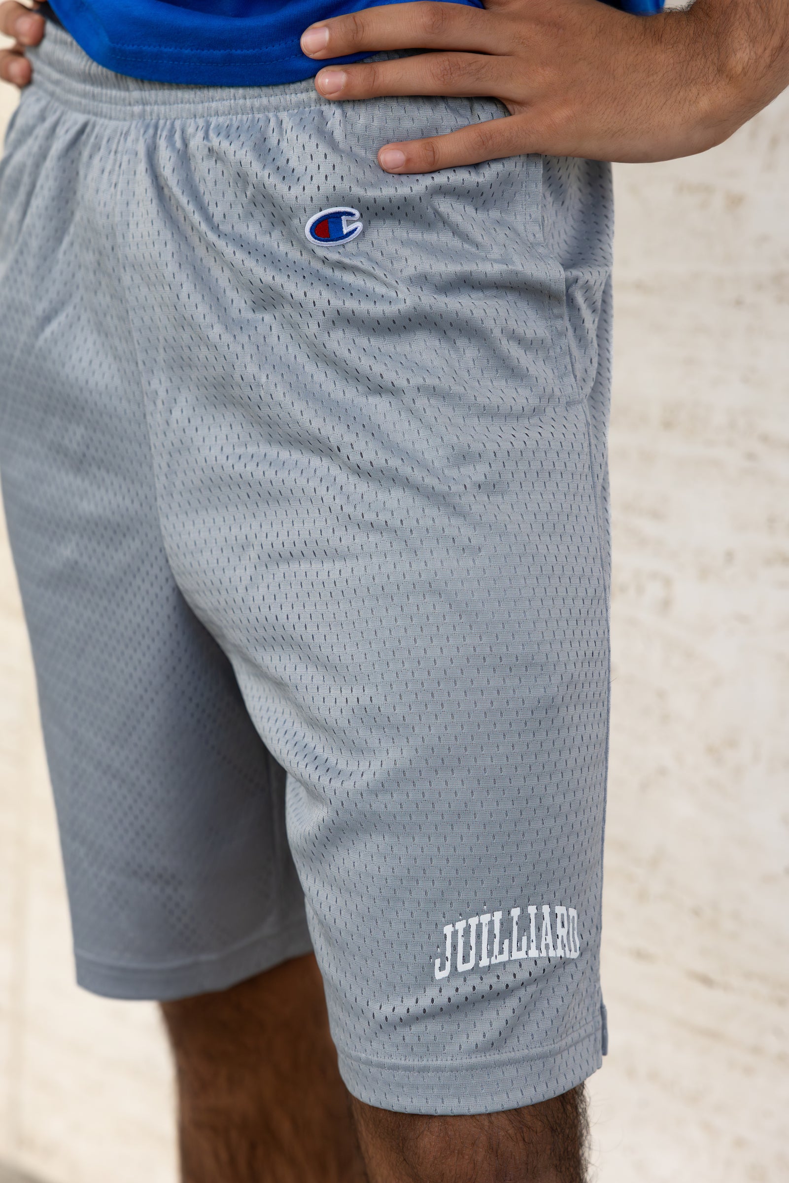 Shorts: Champion Mesh 7" inseam (unisex) GRAY