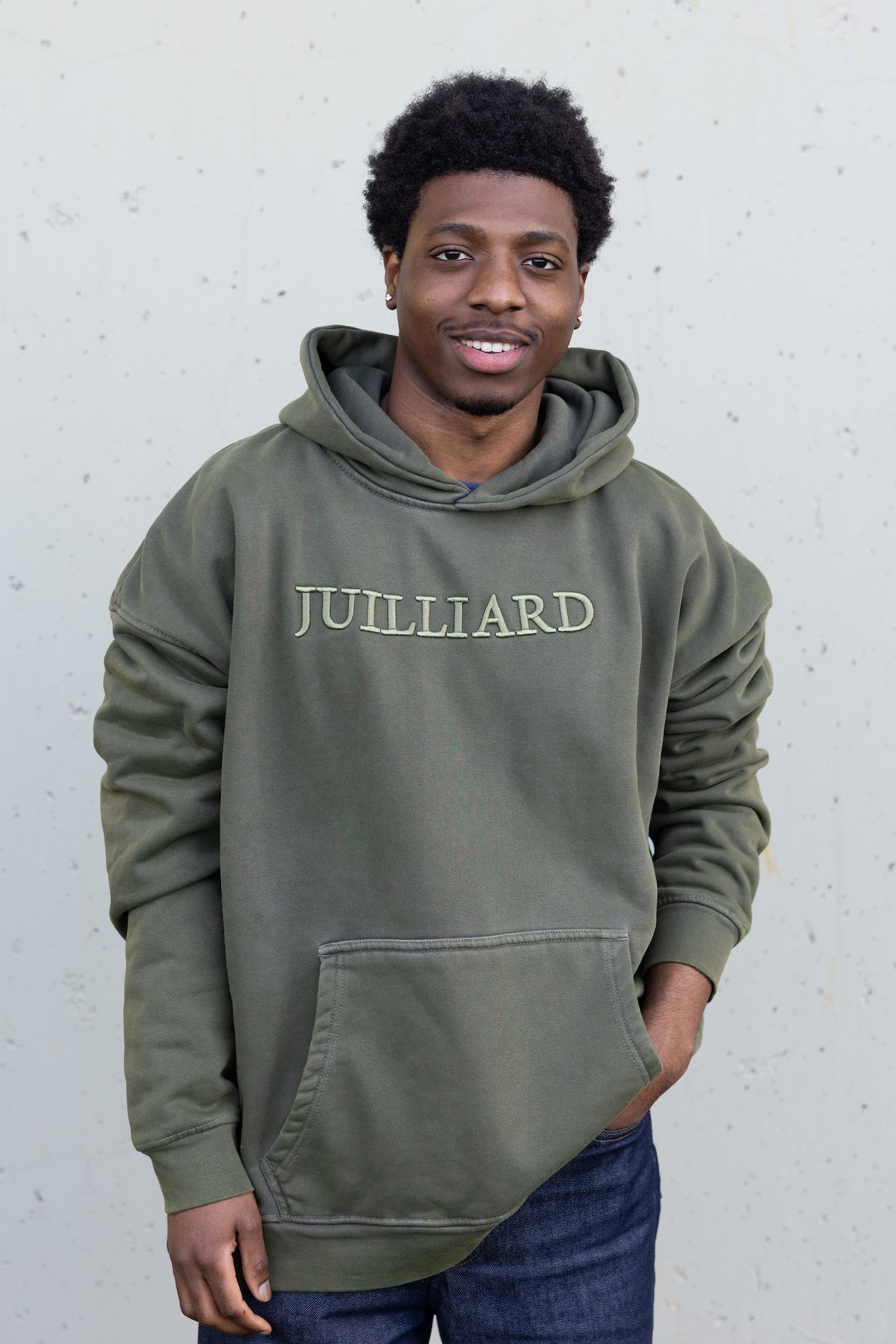 Sweatshirt: Ember Pigment Dyed Oversized Juilliard Hood