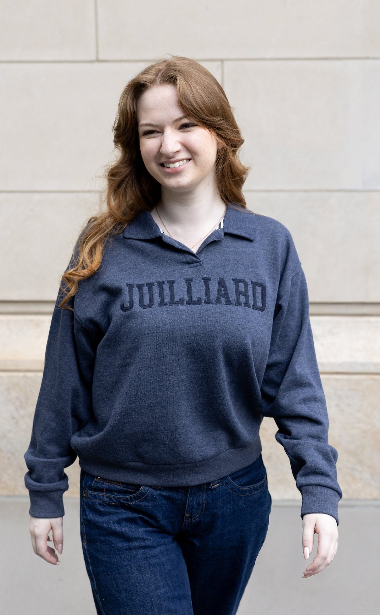 Sweatshirt: Collared Crew (short-waisted, ladies cut)