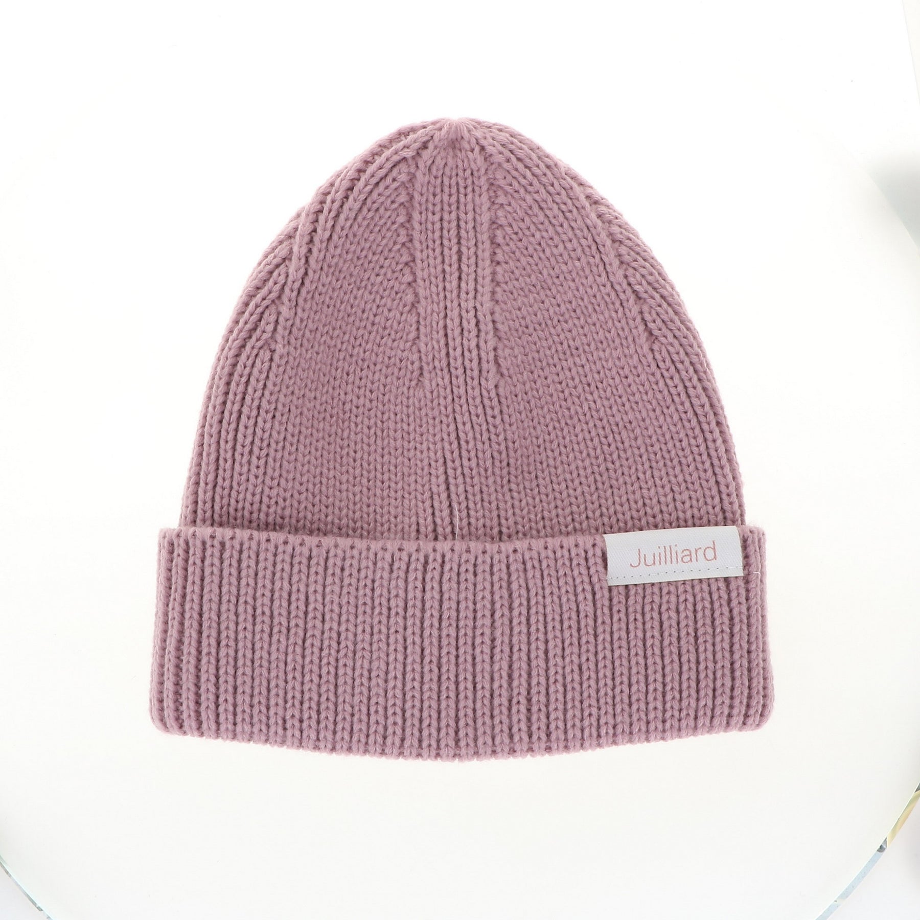 Beanie: Juilliard ribbed cuff dusty rose