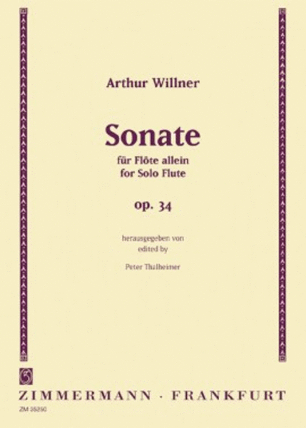 Willner Sonata for flute solo