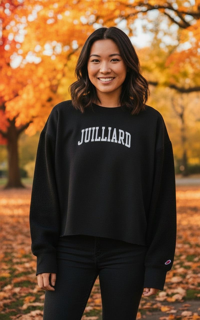 Clearance Sweatshirt: Reverse Fleece Arched 'JUILLIARD'