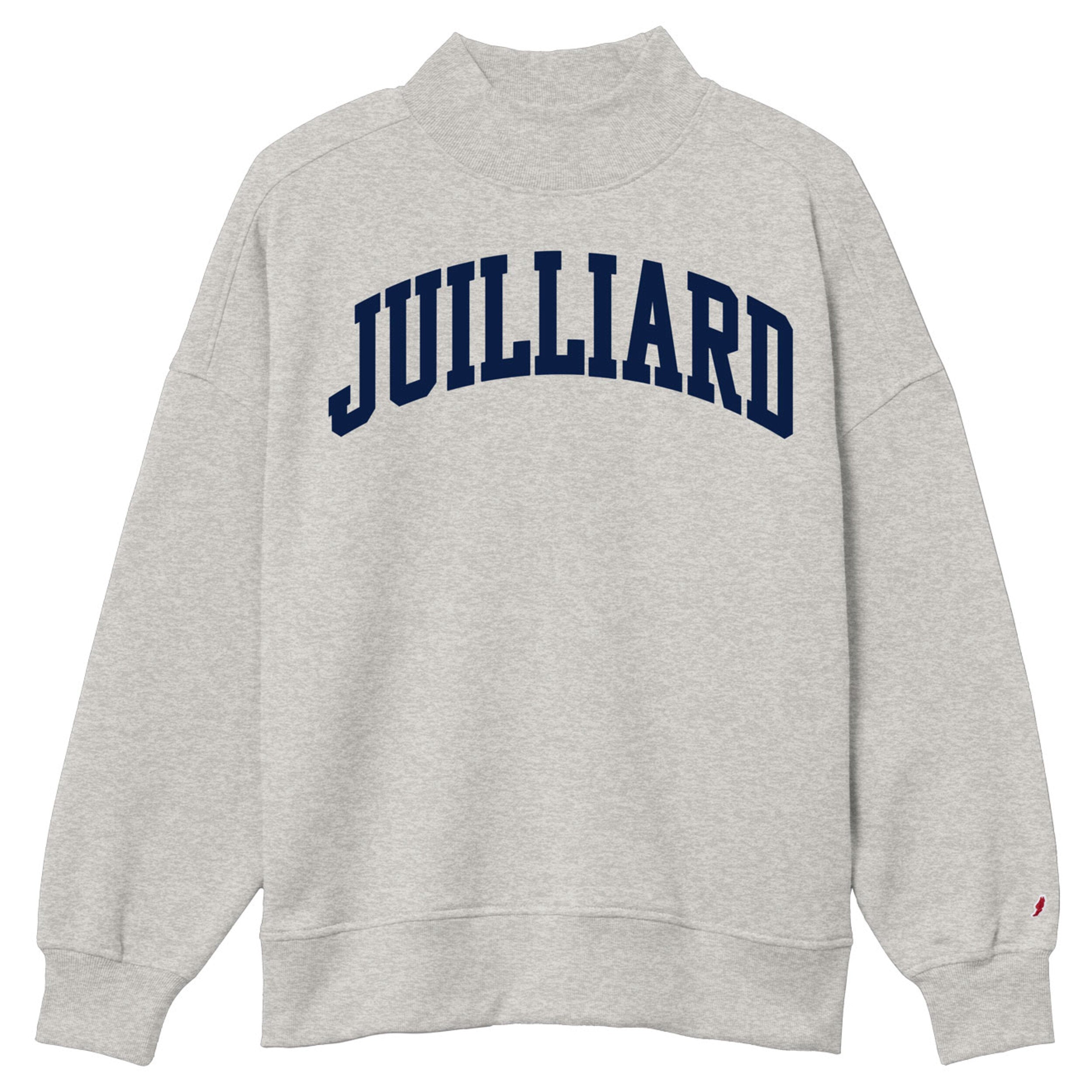 Sweatshirt: Pigment Dyed Quarter Zip / 1905 Juilliard logo