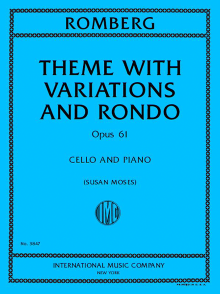 Romberg Theme with Variations and Rondo, Opus 61