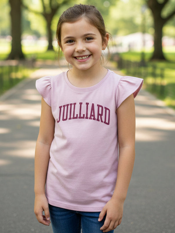 Tank Top: Juilliard YOUTH Flutter with glitter print