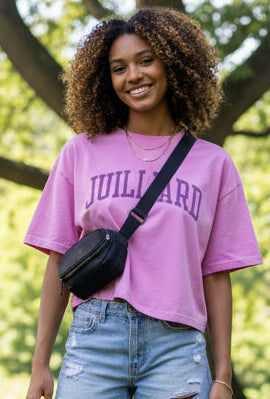 T-Shirt: Crop Midi (Ringspun, washed cotton)
