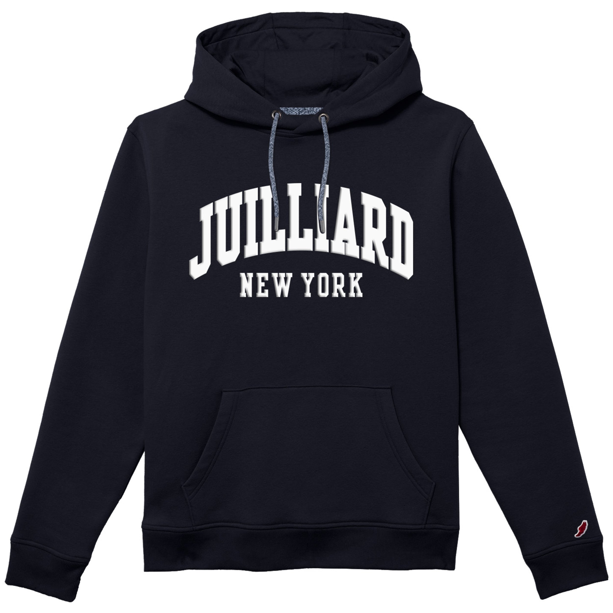 Sweatshirt: 1991 Embroidered Hooded Juilliard NEW YORK logo