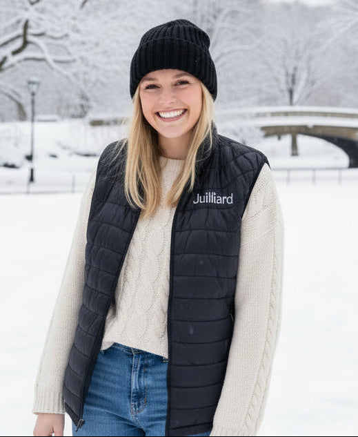 Puffer Vest: Black Juilliard Unisex Vest