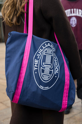 Tote bag: Juilliard Canvas Zippered tote with seal logo