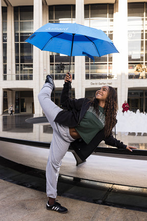 T-Shirt: Clothesline Crop top with Juilliard Collegiate