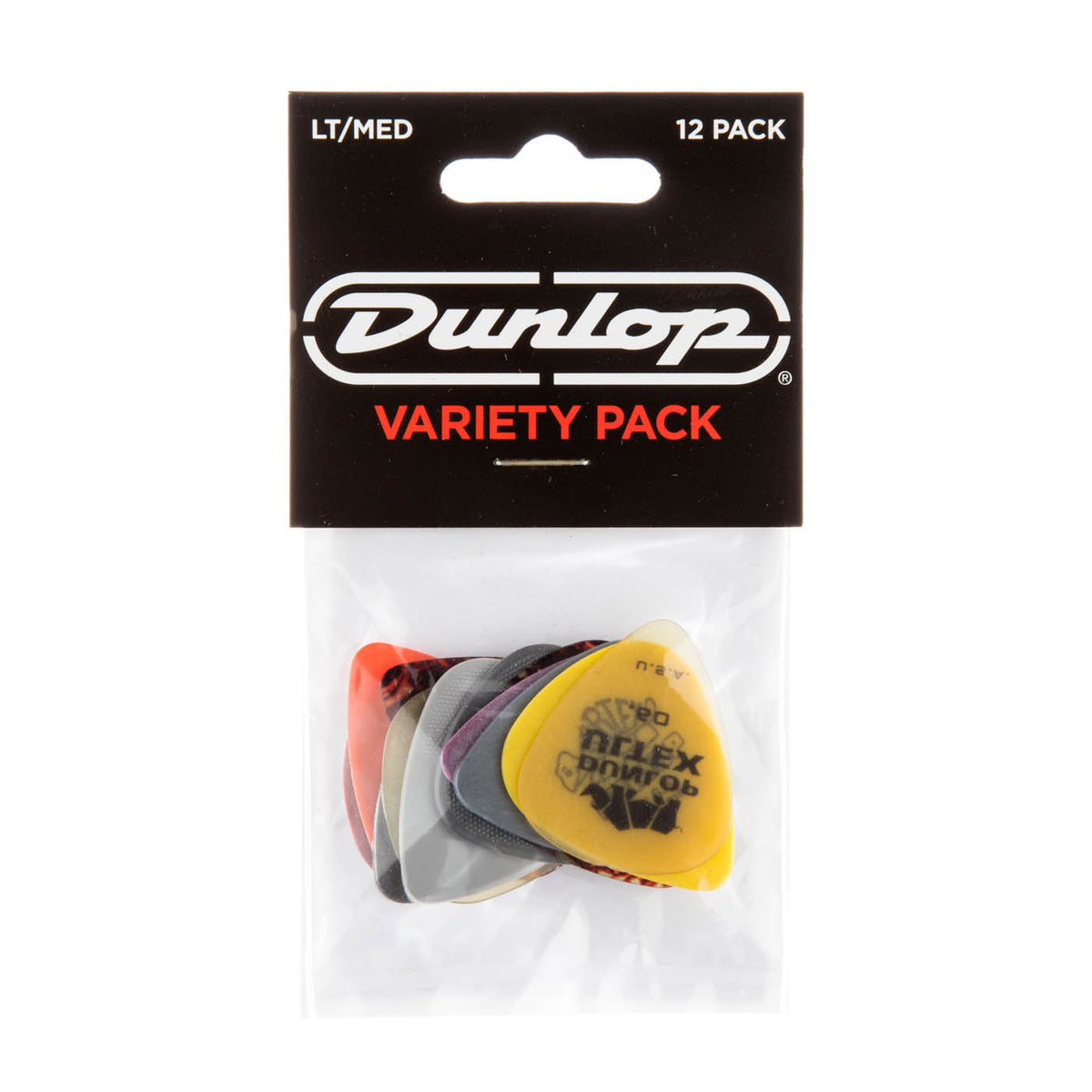 Dunlop Guitar Pick Variety Pack, Light/Medium (12 Pack)