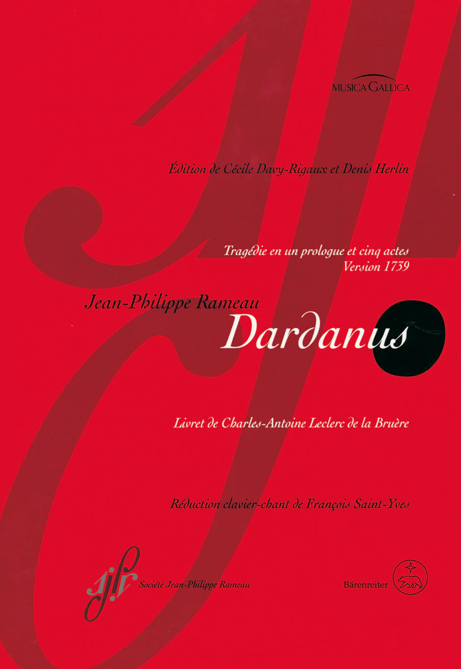 Rameau: Dardanus (Vocal Score)