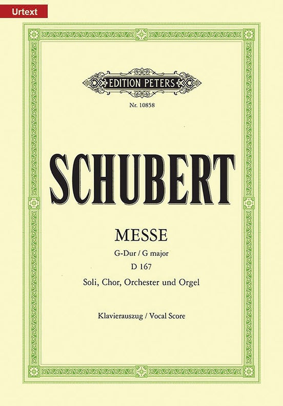 Schubert Mass No. 2 in G D167 (Vocal Score)