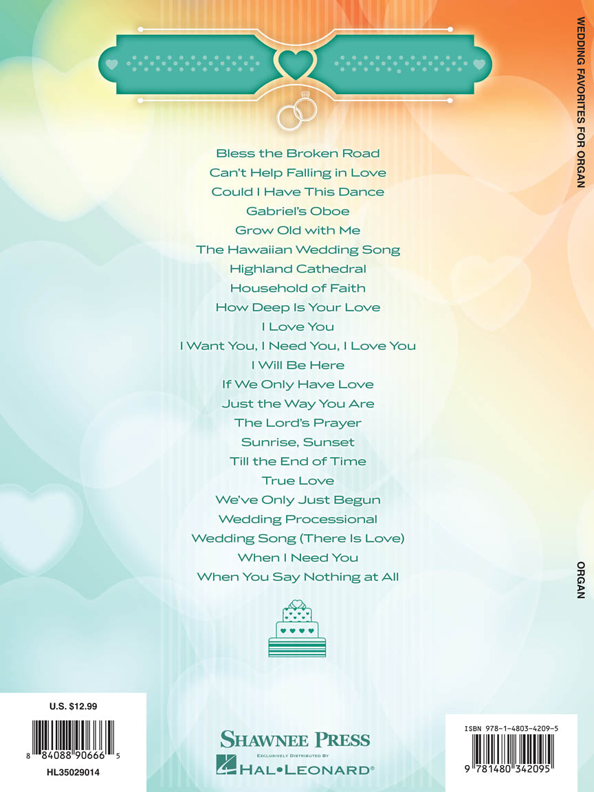 Wedding Favorites for Organ