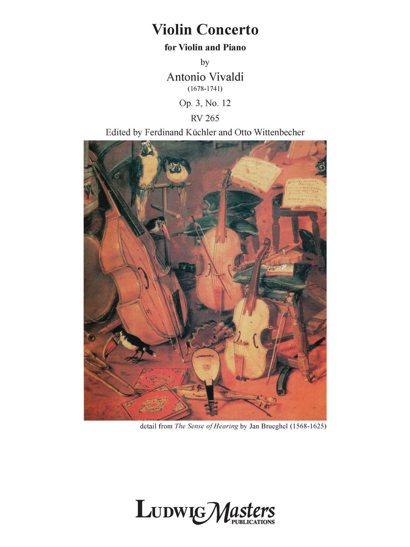 Vivaldi Concerto for Violin, Op. 3/12, RV 265