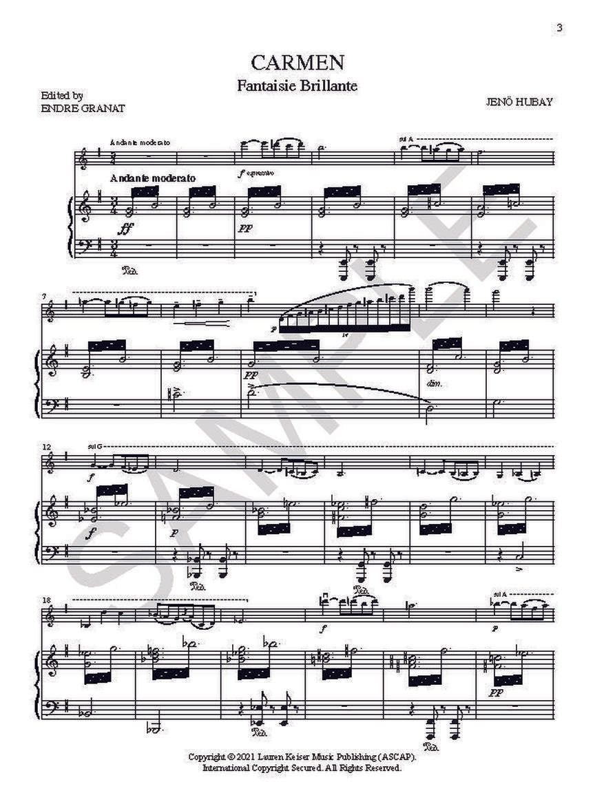 Hubay/Sarasate Dueling Carmens