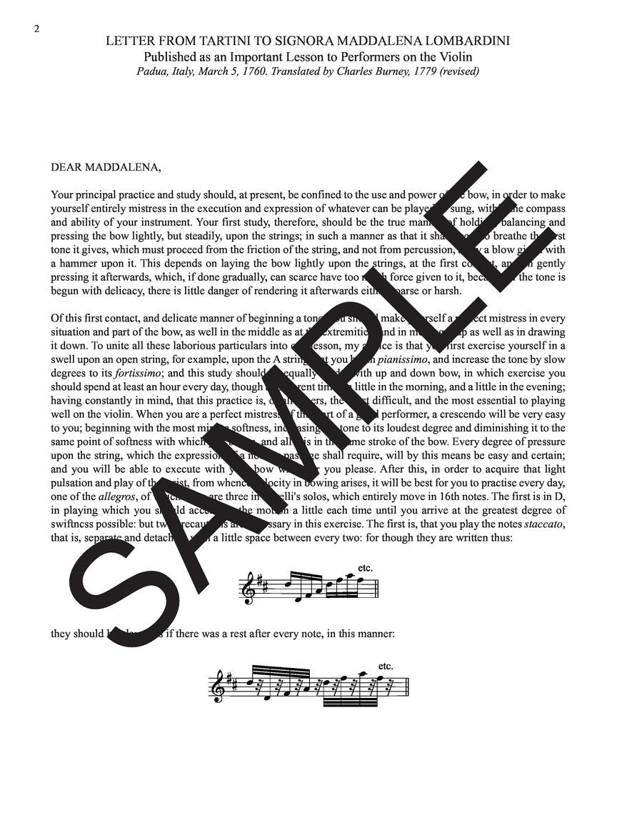 Tartini The Art of Bowing: Variations on a Theme of Corelli for Violin and Piano